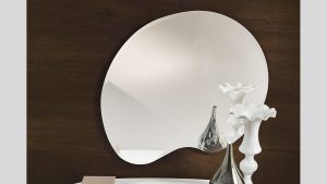Collezione Contemporaneo_Romantica Frassino Bianco_dettaglio specchiera modello Fiocco