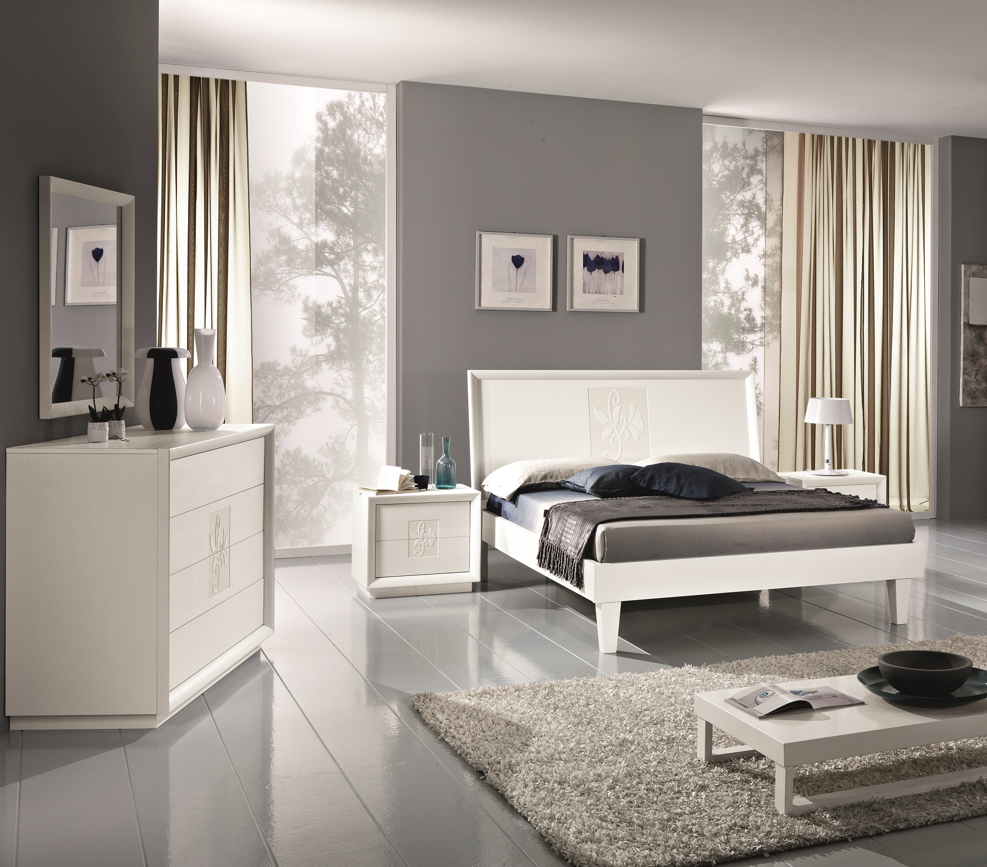 Lo stile moderno di una camera da letto