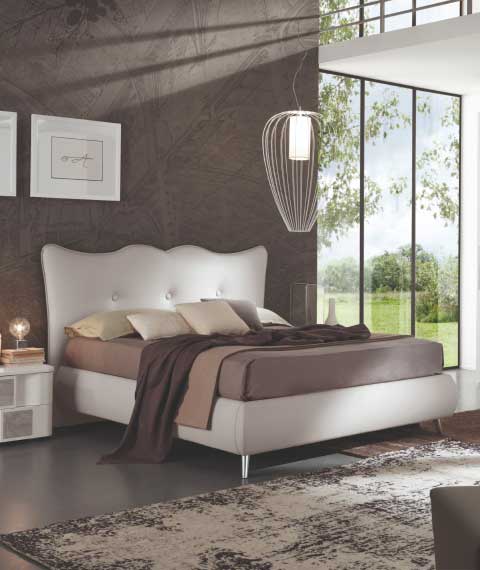 Letto Queen 3 bottoni - Eurodesign