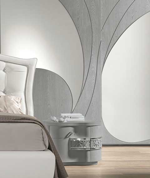 Armadio Adone Grey 2 ante specchio - Eurodesign