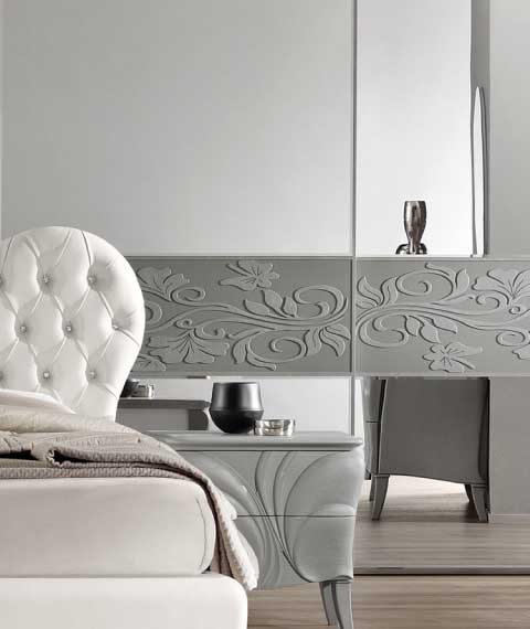 Armadio Artemide Frassino Grey ante specchi esterni - Eurodesign