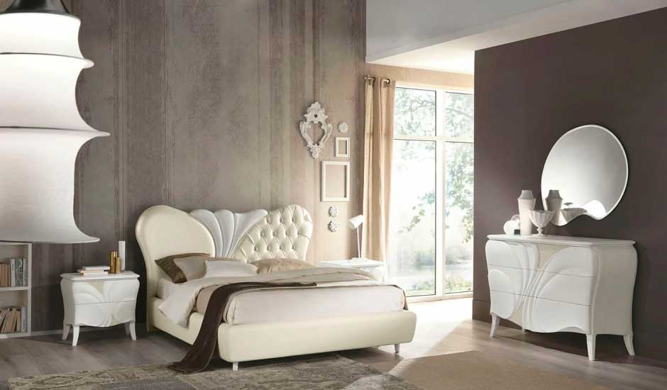 Fiocco Frassino Bianco - composizione 72 ante specchio - Eurodesign