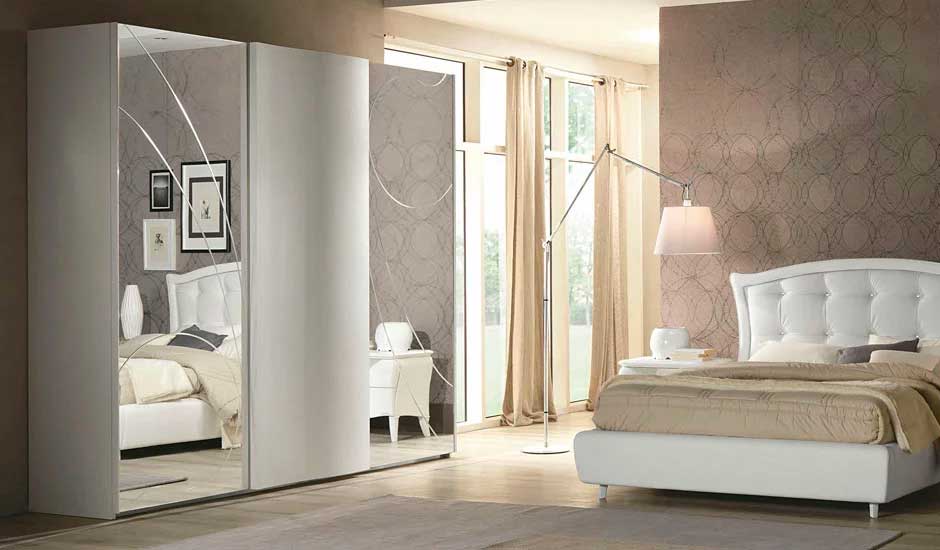 Fiocco Frassino Bianco – composizione 73 ante specchio - Eurodesign